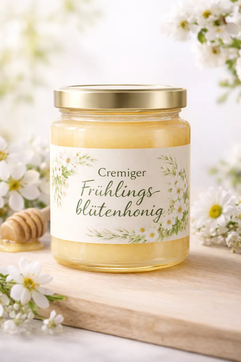 Cremiger Frühlingsblütenhonig